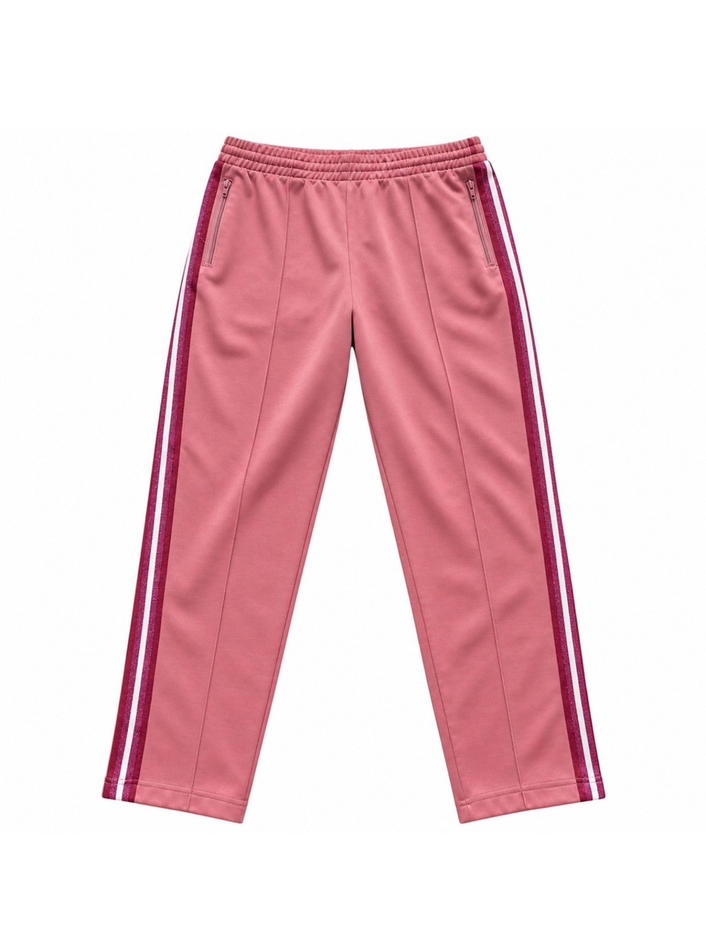 American Apparel Retro Y2K Pink Striped Satin Track Pants